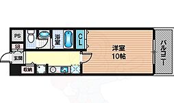 アーバンエース西中島パル 1Kの間取図画像