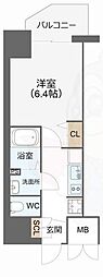 ArtizA新大阪D.C. 1Kの間取図画像