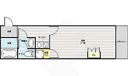 ヴェローノ新大阪南 1Kの間取図画像
