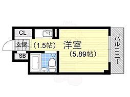 ハイツシグマ ワンルームの間取図画像