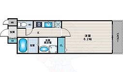 レジュールアッシュプレミアムツインー1 1Kの間取図画像