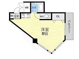 マインド3 ワンルームの間取図画像
