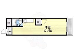 プロヴァンス ワンルームの間取図画像