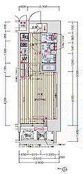 フェニックス新大阪 1Kの間取図画像