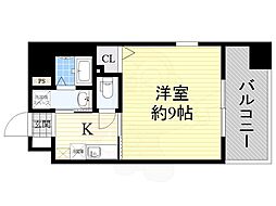 ウィルドゥ新大阪 1Kの間取図画像