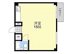チサンマンション第7新大阪 ワンルームの間取図画像