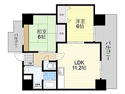 ウノディアマンテ 2LDKの間取図画像
