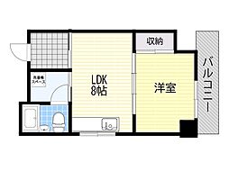 アルトピノ野里 1LDKの間取図画像