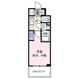 エスリード新大阪ザ・プレミアWEST 1Kの間取図画像