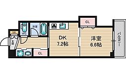 和の杜 1DKの間取図画像