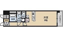 アドバンス新大阪5 ワンルームの間取図画像