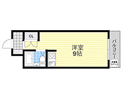 パイン吹田元町 ワンルームの間取図画像