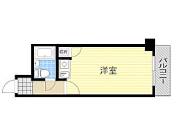 ダイアパレス塚本2番館 1Kの間取図画像