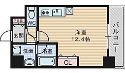 小西マンション ワンルームの間取図画像