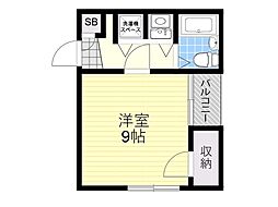 プライムハウス豊南 1Kの間取図画像
