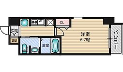 アドバンス新大阪6ビオラ 1Kの間取図画像