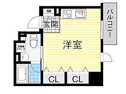 フロンティアゲート淀川 ワンルームの間取図画像