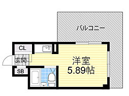ハイツシグマ ワンルームの間取図画像