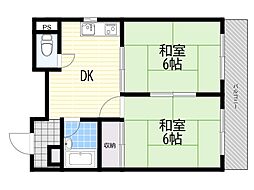 シティハイツ姫島 3DKの間取図画像