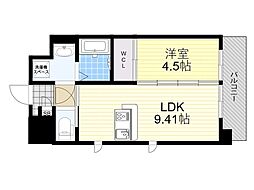 第22関根マンション 1LDKの間取図画像