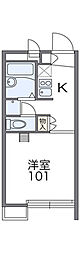 レオパレス109'S 1Kの間取図画像