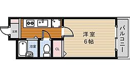 メゾンエクセラ 1Kの間取図画像