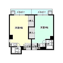 セレニテ豊中 ワンルームの間取図画像