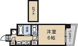 エステムコート新大阪3ステーションプラザ 1Kの間取図画像