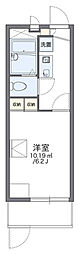 レオパレスGINGA 1Kの間取図画像