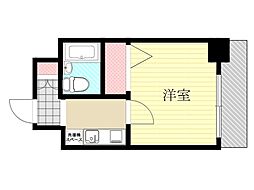 エスリード新大阪第2 1Kの間取図画像