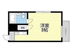 タカラマンション ワンルームの間取図画像