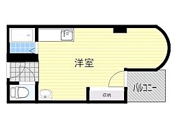 サニーM'Sビル福町 ワンルームの間取図画像