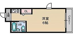 サンノゼハイツ ワンルームの間取図画像