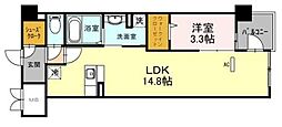COCOMARINI 1LDKの間取図画像
