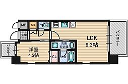 レオングラン新大阪レジデンス 1LDKの間取図画像