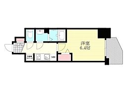 ArtizA新大阪D.C. 1Kの間取図画像