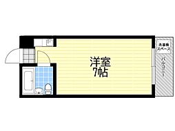 ベストレジデンス上新庄 ワンルームの間取図画像