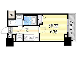 セイワパレス東三国駅前 1Kの間取図画像