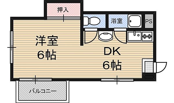 大阪府大阪市淀川区新北野１丁目(賃貸マンション1DK・4階・23.00㎡)の写真 その2