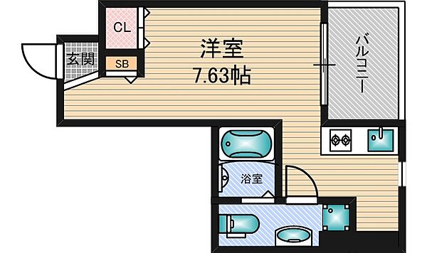 大阪府大阪市淀川区新高４丁目(賃貸マンション1R・2階・26.04㎡)の写真 その2