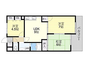 サニーハイツ伍晃  ｜ 大阪府大阪市東淀川区豊里１丁目（賃貸マンション3LDK・2階・52.40㎡） その2