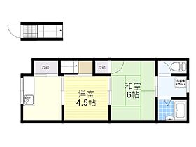 フラット荘園  ｜ 大阪府池田市荘園１丁目12番7号（賃貸アパート2K・2階・28.00㎡） その2