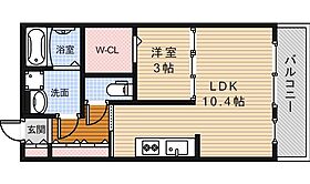 イル・クアドロ  ｜ 大阪府池田市石橋２丁目1番6号（賃貸アパート1LDK・3階・37.53㎡） その2