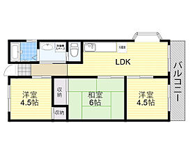 旭第2マンション  ｜ 大阪府吹田市日の出町（賃貸マンション3LDK・5階・58.33㎡） その1