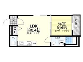 Clair  ｜ 大阪府大阪市東淀川区柴島２丁目（賃貸アパート1LDK・1階・28.88㎡） その1