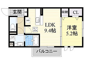 アンブロシア  ｜ 大阪府池田市鉢塚２丁目12番9号（賃貸アパート1LDK・1階・37.78㎡） その2