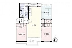西武狭山グリーンヒル6号棟 3LDKの間取図画像