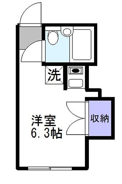 グリーンエージ 202｜東京都調布市富士見町４丁目(賃貸アパート1R・2階・17.39㎡)の写真 その2