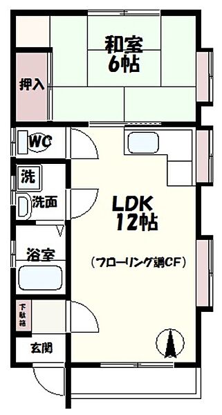 持田ハウス 2F｜東京都調布市入間町２丁目(賃貸アパート1LDK・2階・37.10㎡)の写真 その2