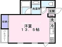 モン・サン・リュール経堂 ワンルームの間取図画像